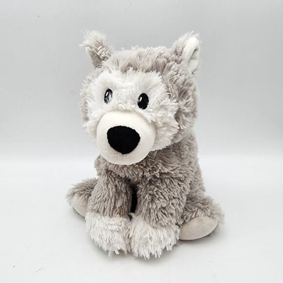 Husky Warmies Cozy Plush 11" Gray Heatable Lavender Scented Stuffed Animal Toy - Picture 1 of 7
